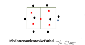 Rondo 8x5 en dos cuadrados 15 por 15 metros