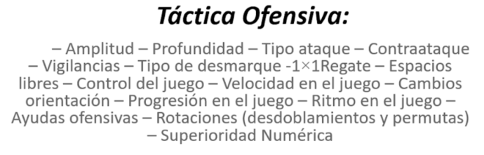 táctica ofensiva