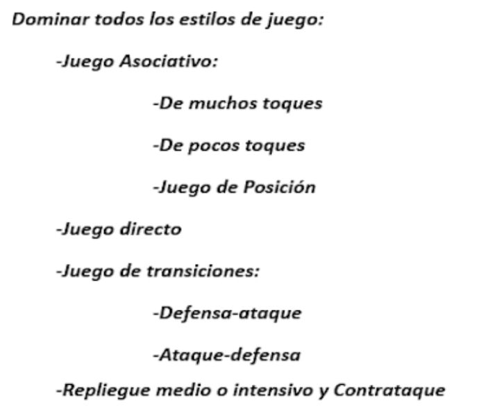 dominar estilos de juego