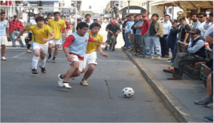 jugando en la calle