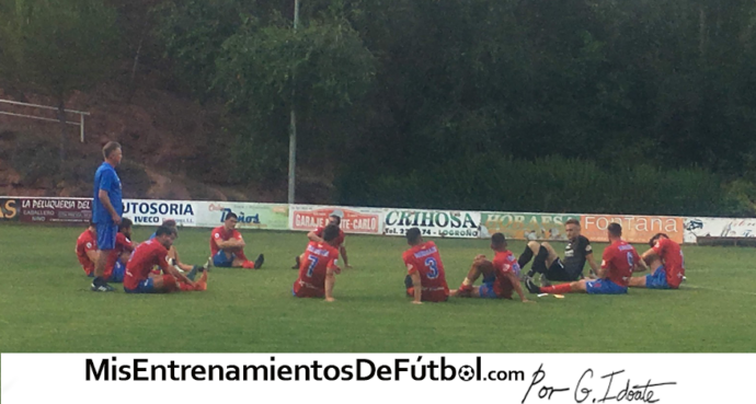 pre calentamiento Precalentamiento antes de empezar el Test de Course Navette